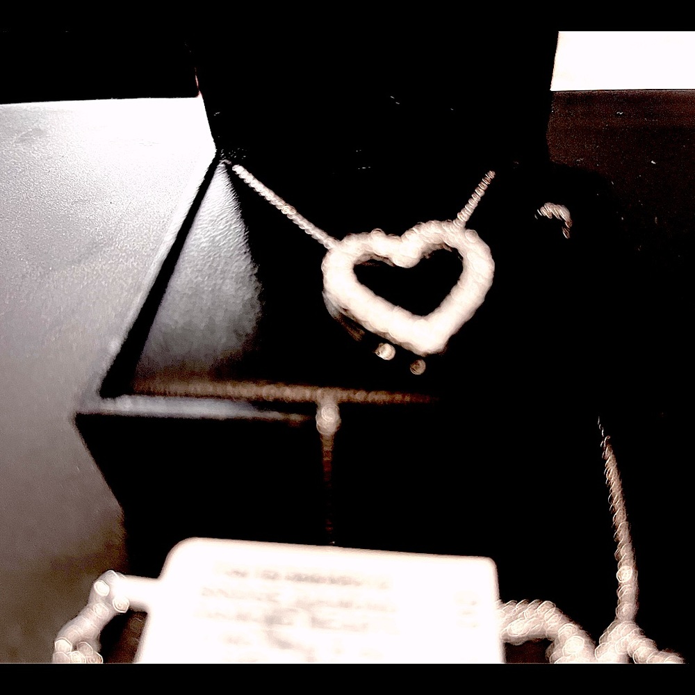 Diamond Heart 18” Pendant Necklace New